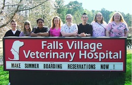 Falls Village Veterinary Hospital pet friendly dog boarding and animal hospital in Raleigh North Carolina